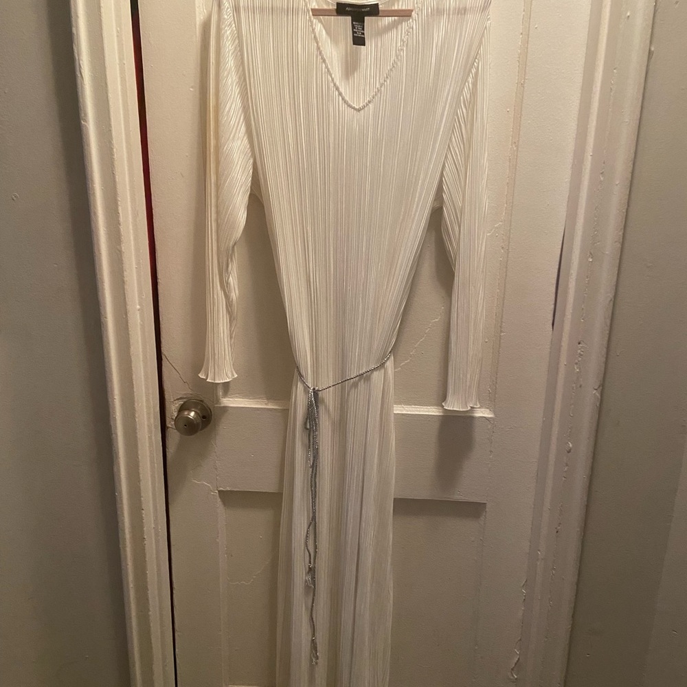 Ivory light fabric dress